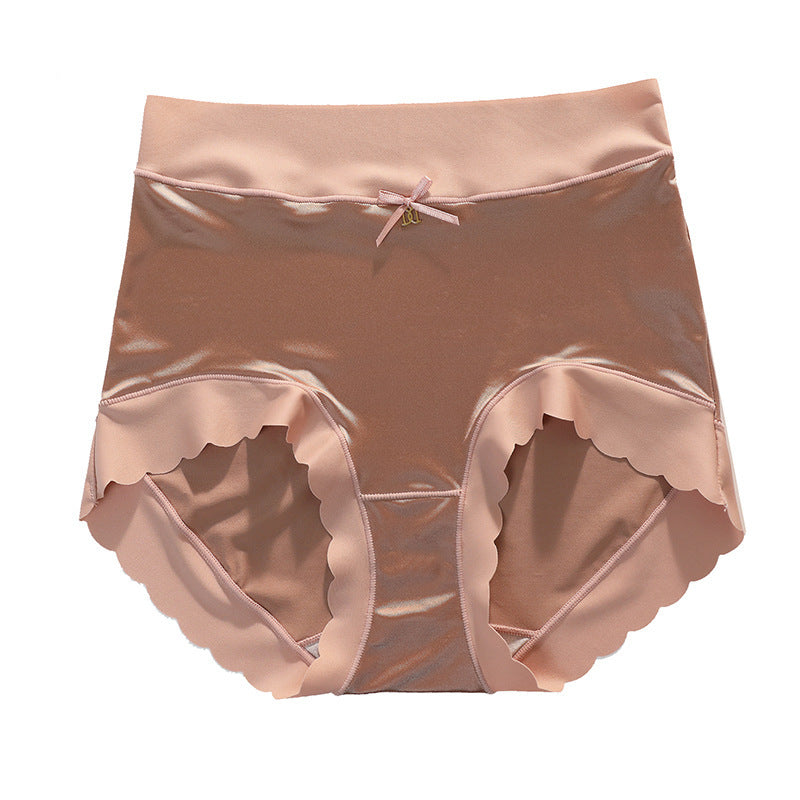 Women's Mid Waist Comfortable Satin Ice Silk Underwear