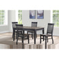 Farmhouse 5pc Dining Set Two-Tone Finish, Cottage Style Table, Schoolhouse Chairs